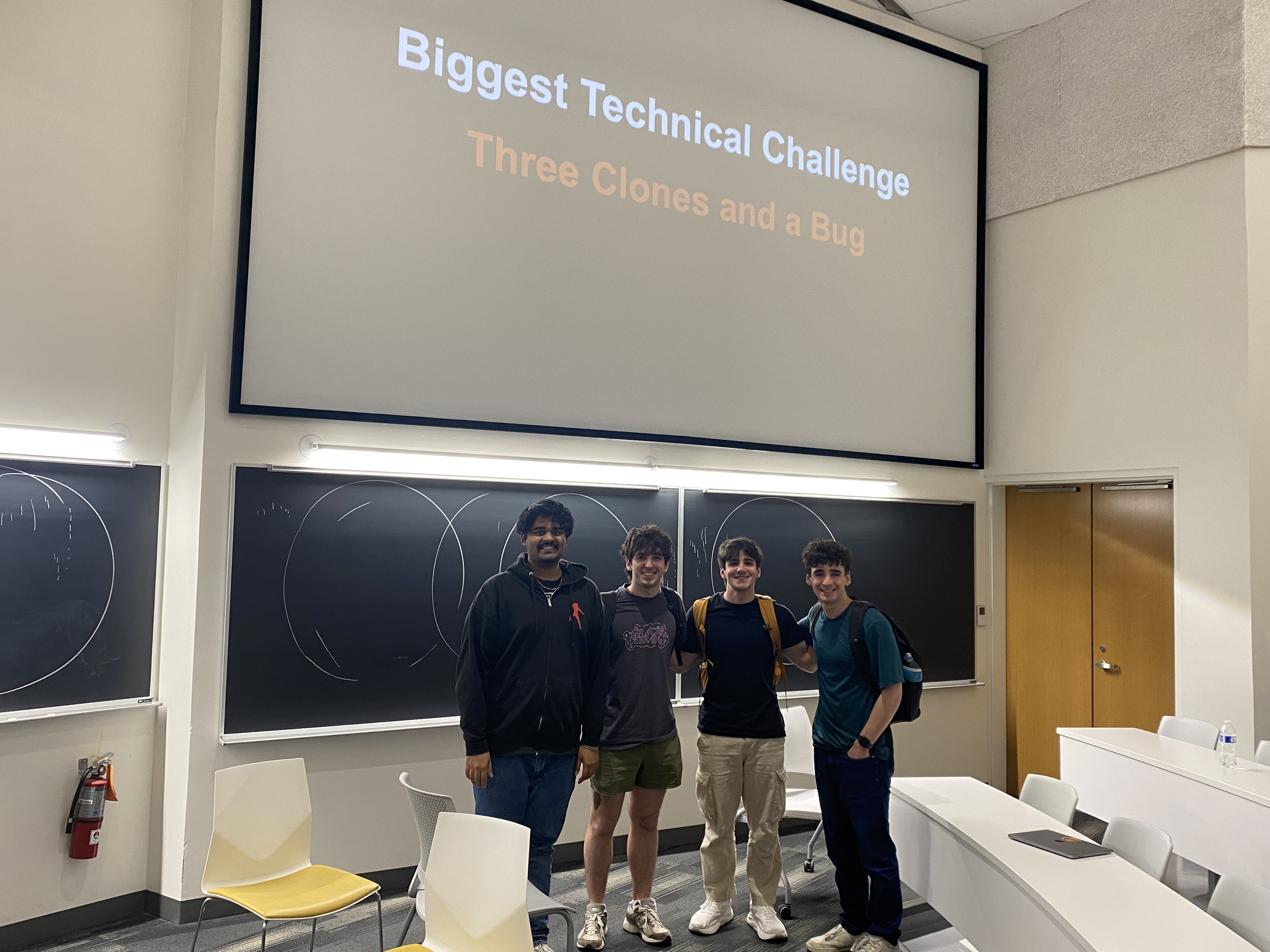 ChargePilot team photo at the UT Austin hackathon