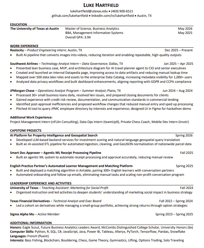 Resume preview