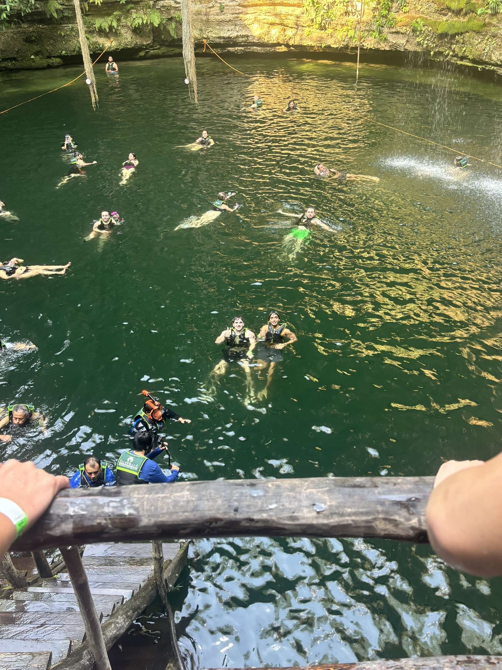 Swimming in a cenote